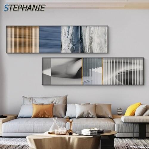 Abstract Marble Texture Poster Gray Orange Wall Art Print Blue Color Block Canvas Painting Nordic Decorative Picture Home Decor