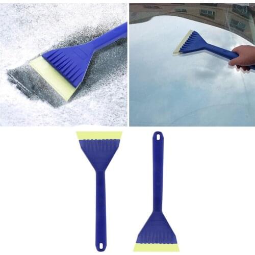 Car Ice Scraper Snow Remover Vehicle Window Windshield Winter Ice Breaker Brush Long Handle Beef Tendon Scraper