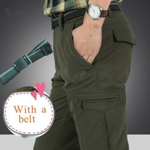 Big Size Men Outdoor Quick Drying Loose Straight Trousers With Nylon Belt Summer Climbing Sports Stretch Fast Dry Pants Overalls