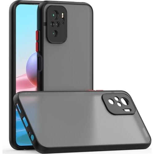 TPU Bumper Phone Case For Xiaomi Poco X3 11 Ultra 10T Pro Note 10 Lite 10 9 PC Matte Back Cover For Redmi 9A Note 10 Pro 9 Case