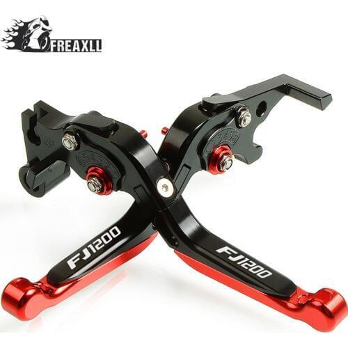 CNC Aluminum Motorcycle Brake Clutch Levers Adjustable Folding Handle Motor Accessories For YAMAHA FJ1200 FJ 1200 1986-1996 1997