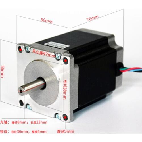 DIY cnc milling machine Nema 23 Stepper Motor 3Nm 3A 57*76 4 wires suitable Mill Lathe Plasma drilling machine