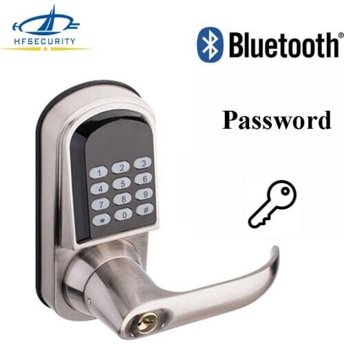 Home Security Password Door Lock Smartphone Bluetooth Lock Door Combination Code Smart Entry Keyless Locks