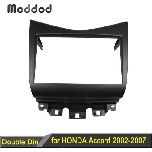 Double Din Fascia for Honda Accord 2002-2007 Radio DVD Stereo CD Panel Dash Mounting Installation Trim Kit Face Frame Fasica