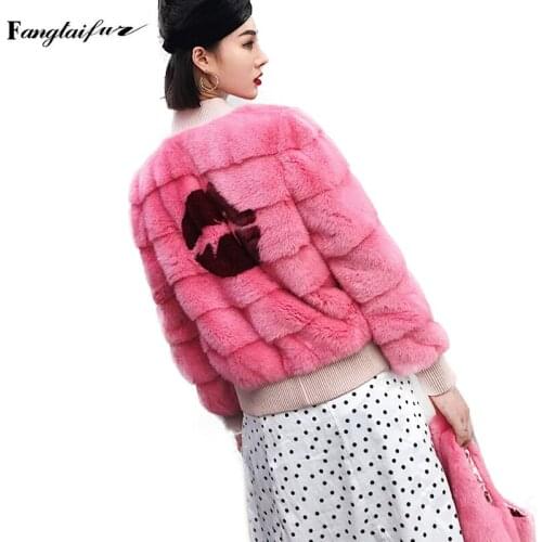 Ftangaiur Red Fur Coats