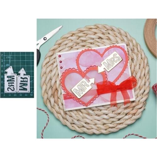 InLoveArts Mr Mrs Words Metal Cutting Dies For DIY Scrapbooking Embossing Wedding Paper Cards Making Decorative Crafts New 2020