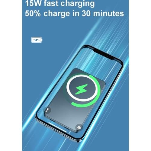 Magnetic Wireless Powerbank Compatible With Various Devices, Suitable for Apple, Xiaomi, Samsung, Huawei, Etc