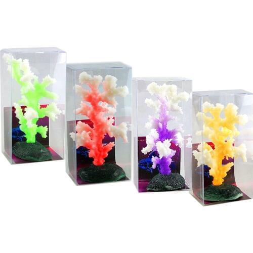 Aquarium Decoration Set Simulation Coral Creative Aquarium Luminous Sea Coral