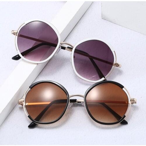 Children to restore ancient ways round box sunglasses TL506 baby outdoor street children afraid of the joker glasses