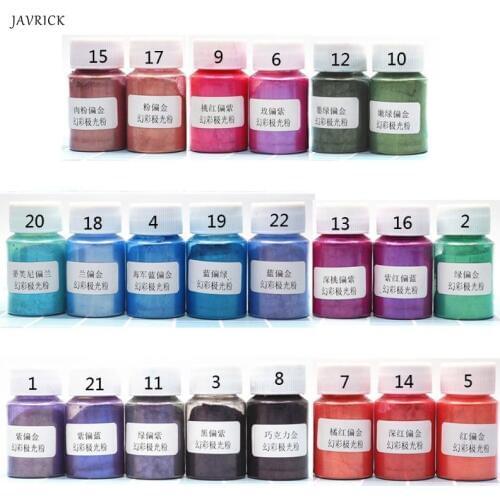 Aurora Pearl Pigment Powder Mica Pearlescent Colorants Resin Dye Jewelry Making Accessories