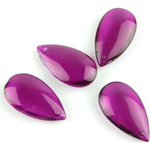 38mm/50mm Fuchsia Water Drop Prisms For Lighting Crystal Chandelier Pendant Ornament Lighting Lamp Hanging Decoration