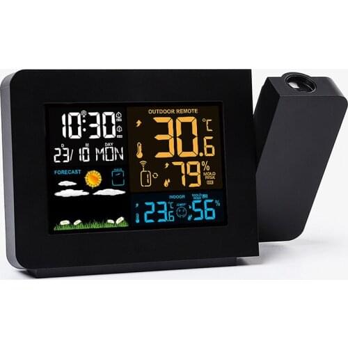 Weather Station Wireless Indoor Outdoor Sensor Thermometer Hygrometer Digital Alarm Clock Digital Weather Forecast