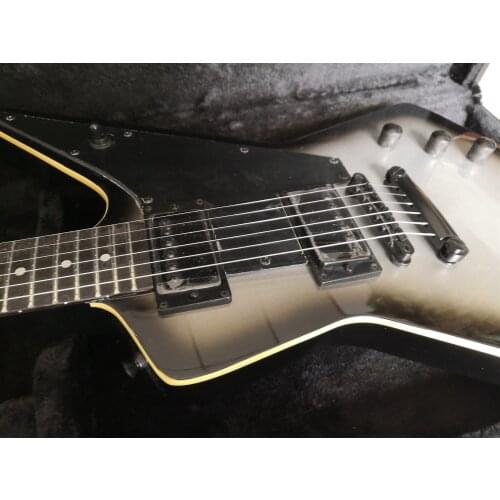 Custom electric guitar with rosewood fingerboard HH Pickups Black hardwares Yellow aged binding.customized,Paypal available!Y-7