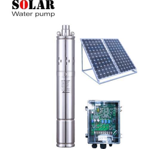Solar powered portable 24v 1300L/h 50m head dc solar water pumps for irrigation submersible solar bore pumps australia