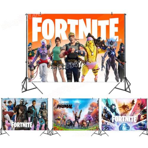 Fortnite Party Backdrops Festive Event Supplies Fortnight Birthday Decoration Home Decor Backdrop Battle Royale Background Gifts