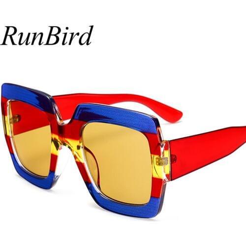 New 2018 Luxury Colour Crystal Sunglasses Women Mirror Sexy Big Frame Sunglasses Red Green Brand Design Square UV400 1273R