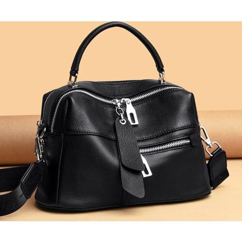 100% Genuine Leather Women Tote Bag New Fashion Women Shoulder Bags Designer Cowhide Handbags Luxury travel Female Messenger Bag