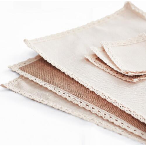 Japan Zakka Style Placemat Simple Plate Table Mats Dining Table Placemats Kitchen Accessories Decoration Home Square Rectangle