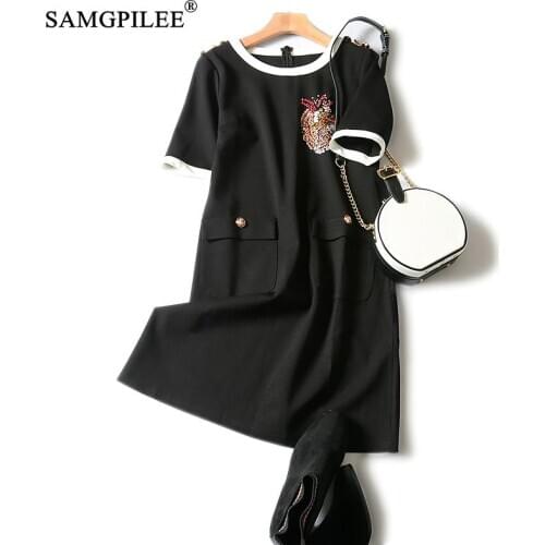 Dress Women Summer Casual Solid Dresses For Women A Line Dresses Woman Knee Length Dress Plus Size 3xl Womens Summer Dress 2020