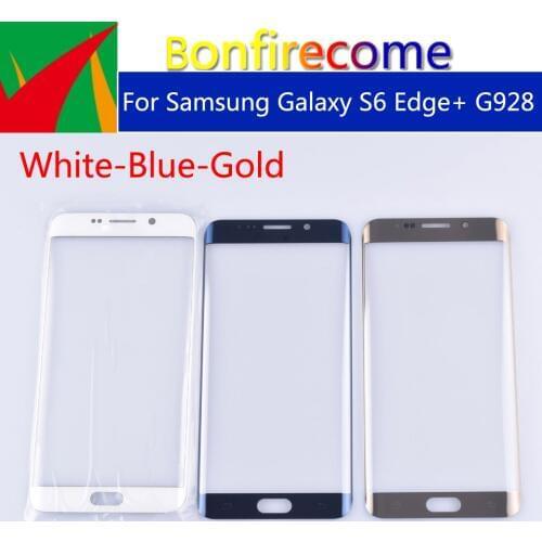 10pcs\lot S6Edge+ For Samsung Galaxy S6 Edge+ Edge Plus G928 G928F Touch Screen Front Panel Glass Lens LCD Outer Glass 5.7"