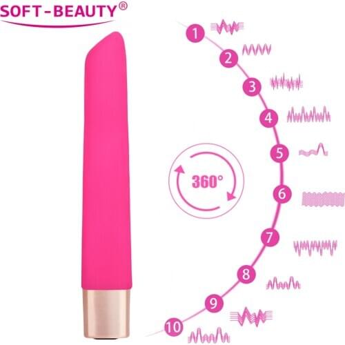 SOFT-BEAUTY 16 Speed Mini Lipstick Bullet Vibrator G-spot Massage Clitoris Stimulator Sex Toys for Woman Erotic Sex Products