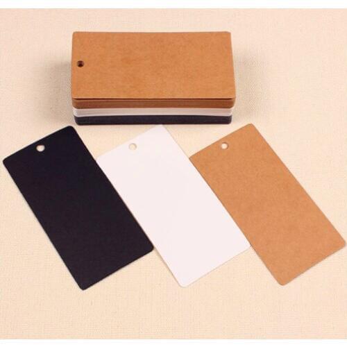 300pcs 5*10cm Mini zakka tags mark card baking blank card garment small hang tags words card/tag