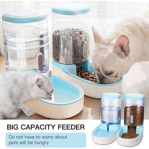 Pets Cats Dogs Automatic Waterer Water Dispenser 3.8 L or Food Feeder Pet Automatic Feeder JW