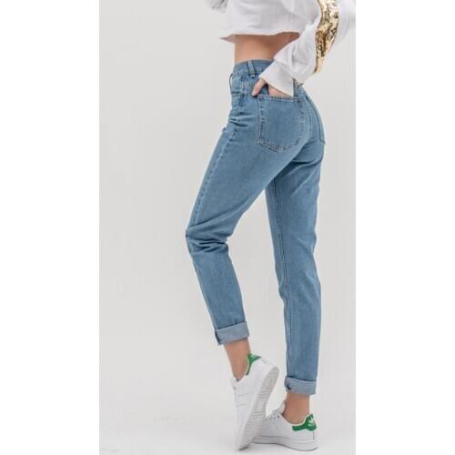 Jean woman mom jeans pants boyfriend jeans for women with high waist push up large size ladies jeans denim 5xl 2019