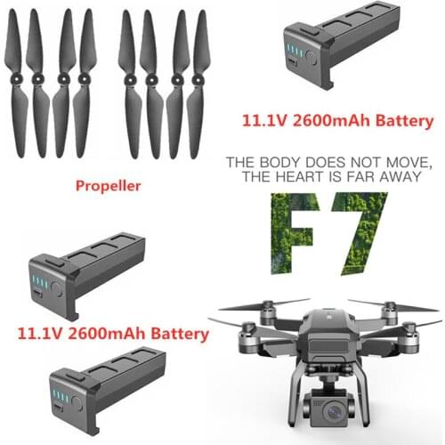 F7PRO SJRC F7 PRO 4K GPS RC Drone Spare Parts 11.1V 2600mAh Battery/Propeller F7 PRO Drone Accessories F7 PRO Blades And Battery