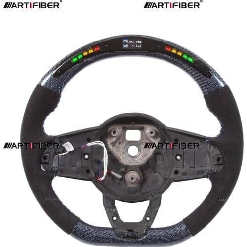 Carbon Fiber LED Steering Wheel for Renault Megane ,Clio