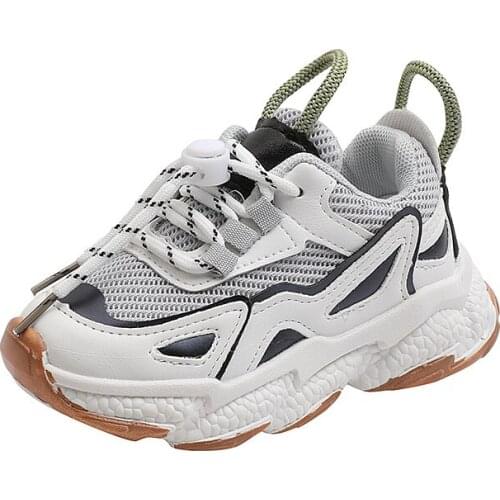 Boys New Fashion Casual Shoes Of Children Girls Sneakers Kids Air Mesh Breathable Soft Sports Shoe Students 2021 Autumn 4-12 y