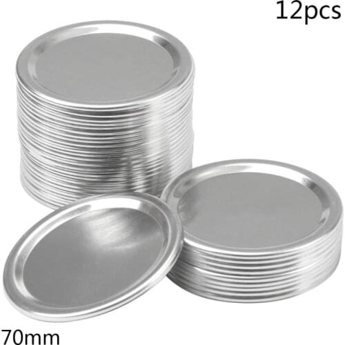 Canning Lids, Regular Mouth Mason Jar Lids And Bands, Stainless Steel Lids For Mason Jar10 Pack (Silver) 86MM