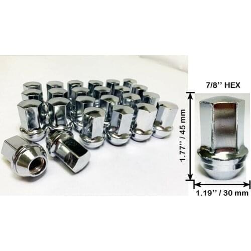24PCS M14*1.5 Wheel Lug Nuts Conical Seat For GMC