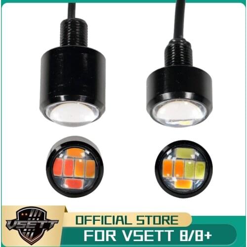 Original VSETT Front & Rear LED Light Bulb for VSETT 8 8+ Electric Scooter Deck Lamp Pedal Turn Signal Spotlight Cree