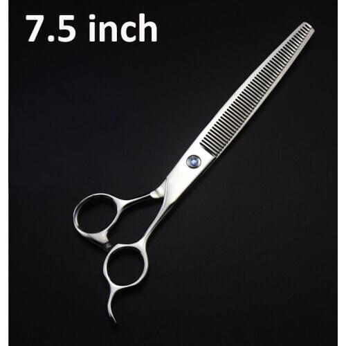 7.5 Inch Japan 440C Professional Pet Scissors Dog Cat Tesoura Pets Grooming Thinning Shears Scissors Shears Kit