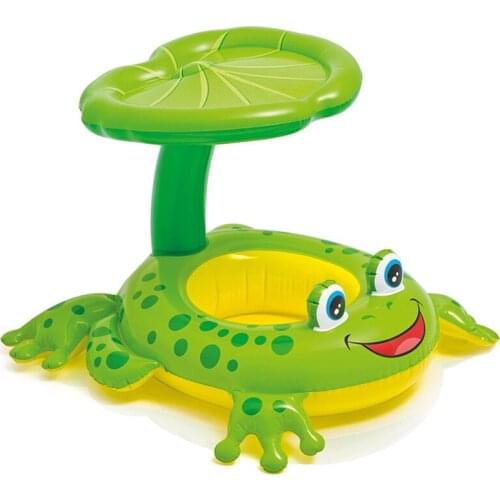 Frog Umbrella Cap Baby Water Sunshade Inflatable Swimming Ring Inflatable Toys Pool Floats for Children Water Pool Rafts