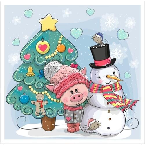 10x10 piggy transparent Clear Stamps Silicone Seals for DIY scrapbooking photo album Card Making