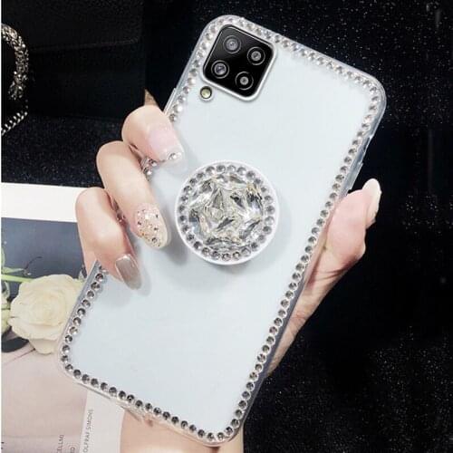 Bling Support Case For Samsung Galaxy A12 A21S A32 A50 A51 A52 A70 A71 A72 S21 S20 Plus/Ultra/FE S10/S9/Plus Silicone Phone Case