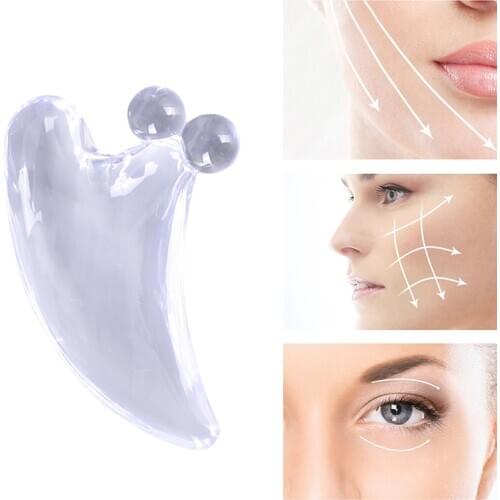 3D Natural Crystal Guasha Scraper Massage Tool SPA Therapy GuaSha Massager Scraping Board Antistress Body