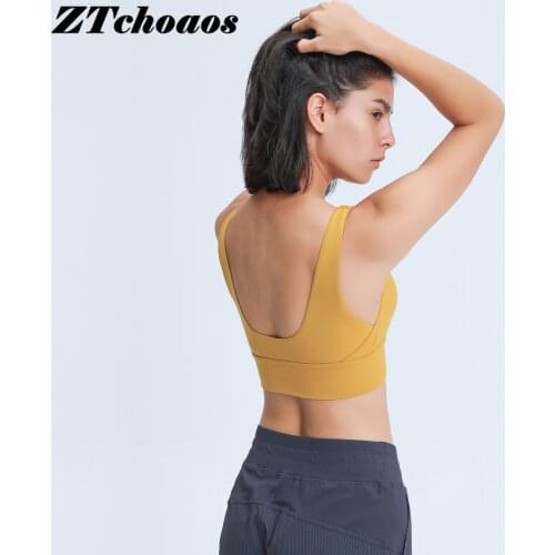 Sports Bra for women gym U-shaped back fitness yoga vest Womens tube top sport crop top workout tops for women