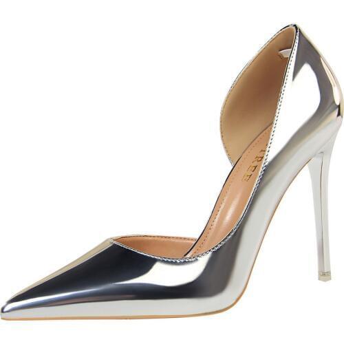 Bigtree Shining Patent Leather Fashion Wonen Pumps Office Shoes Women Sexy High Heels Shoes Womens Wedding Shoes Party Heels