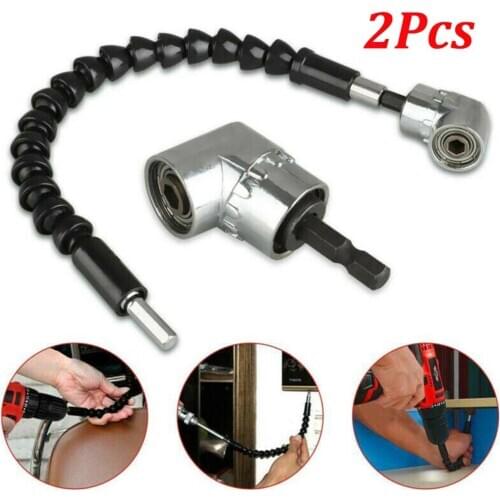 1pc Right Angle Drill 105 Degree Right Angle Driver Angle Extension Power Screwdriver Drill Attachment 1/4inch Hex Bit Drill Bit