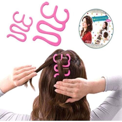 High Quality Headwear Girls Magic Hair Tie Twist Braid Tool Holder Clip Hair Style Maker Hairpin