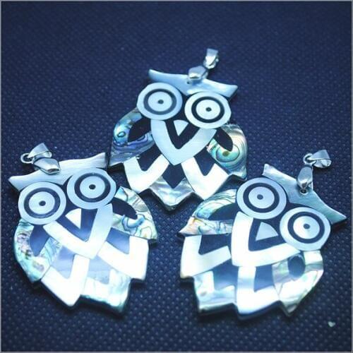 Nature shell pendants mother of pearl abalone shell matching owl animals turtles leaf shapes diy beads accessories