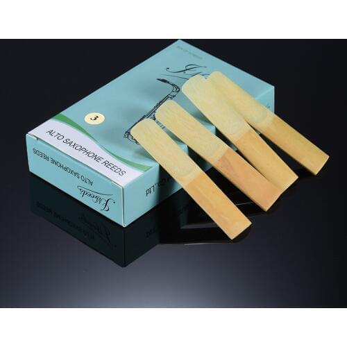 10pcs/ Box Eb Alto Saxophone Sax Bamboo Reeds Strength 2.5/3.0 Saxophone Accessories Instrument Accessories
