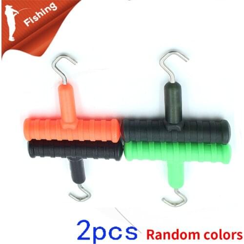 2pcs Fishing Sea Stainless Steel Knot Puller Tool Rig Making Carp Terminal Tackle Making Accessories
