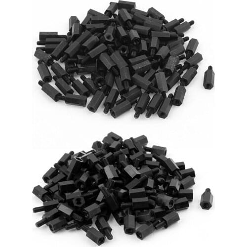 200Pcs M3 Nylon Spacer Hex Stand-Off Pillar for Motherboard, 100Pcs 8Mm & 100Pcs 12Mm