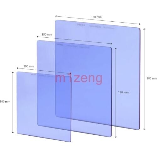 75x80 100x100 150x150 180x180 sky clear Night square lens Filter Light Pollution Yellow Light Blocker for dslr mirrorless camera