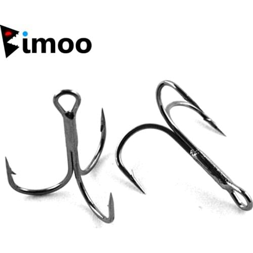 Promotion 100pcs Treble Hooks for Fishing Lures High Carbon Steel Trebles Saltwater Fish Hooks Wholesale Size 12/0 10/0 #6 #8 #1