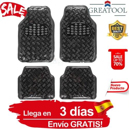 Car non-slip mats, Universal rubber and aluminum carpet car floor, waterproof TOYOTA foot accessories